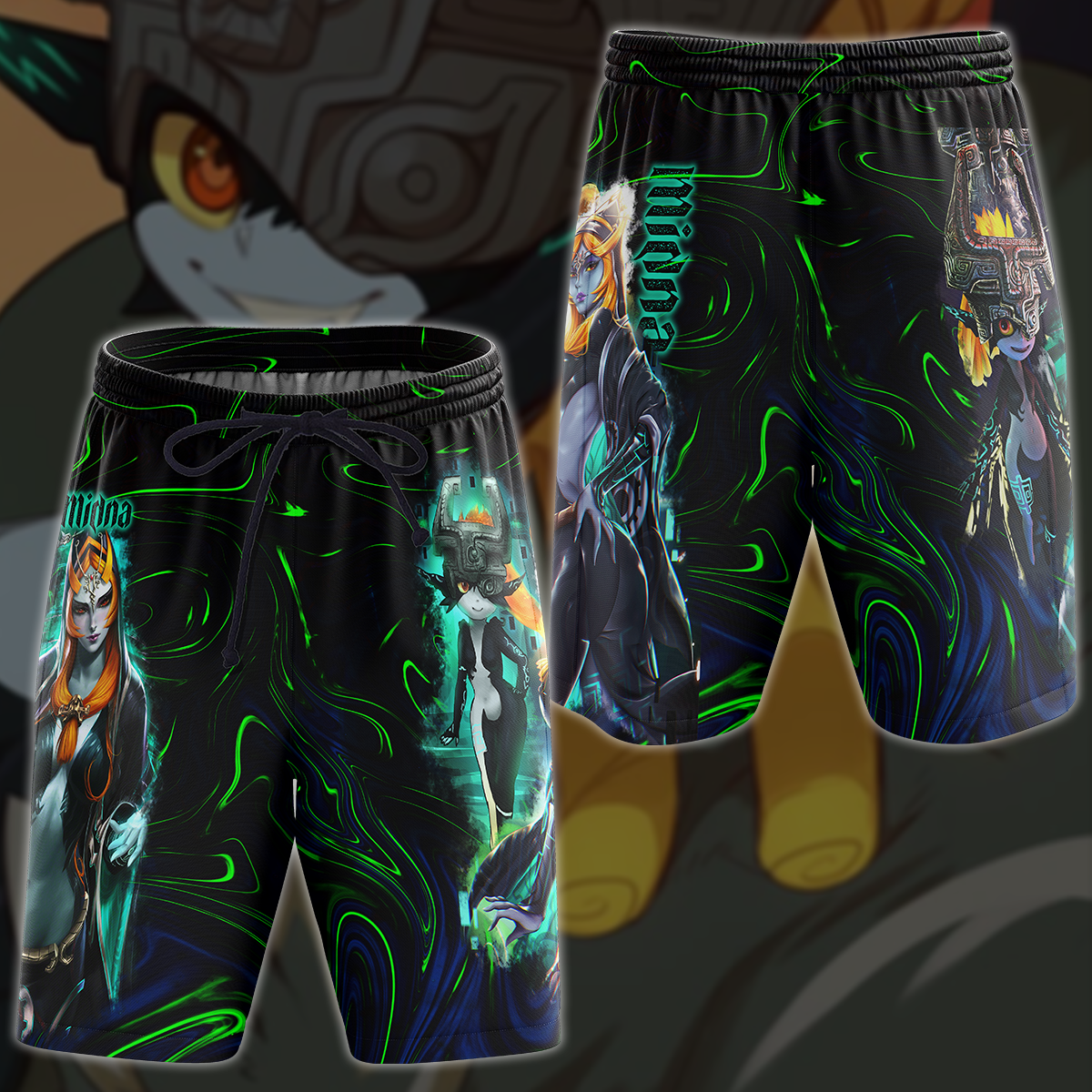 Legend of Zelda Midna Video Game 3D All Over Print T-shirt Tank Top Zip Hoodie Pullover Hoodie Hawaiian Shirt Beach Shorts Jogger Beach Shorts S
