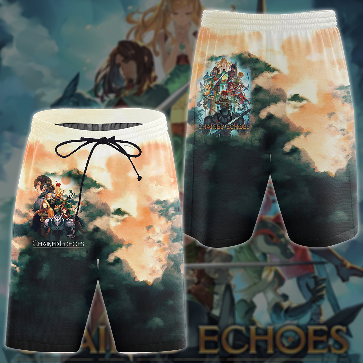 Chained Echoes Video Game 3D All Over Printed T-shirt Tank Top Zip Hoodie Pullover Hoodie Hawaiian Shirt Beach Shorts Joggers Beach Shorts S