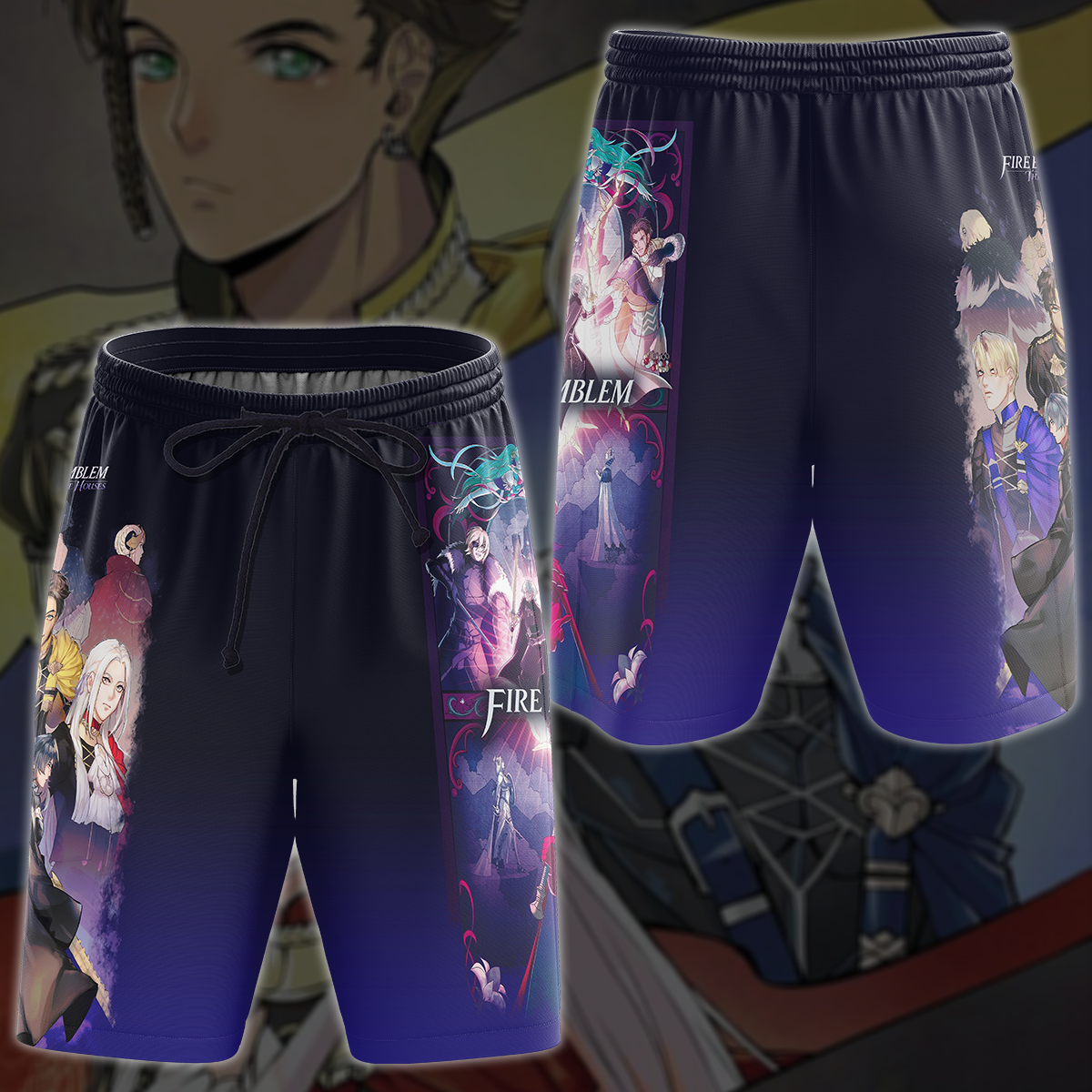 Fire Emblem: Three Houses Video Game 3D All Over Printed T-shirt Tank Top Zip Hoodie Pullover Hoodie Hawaiian Shirt Beach Shorts Jogger Beach Shorts S