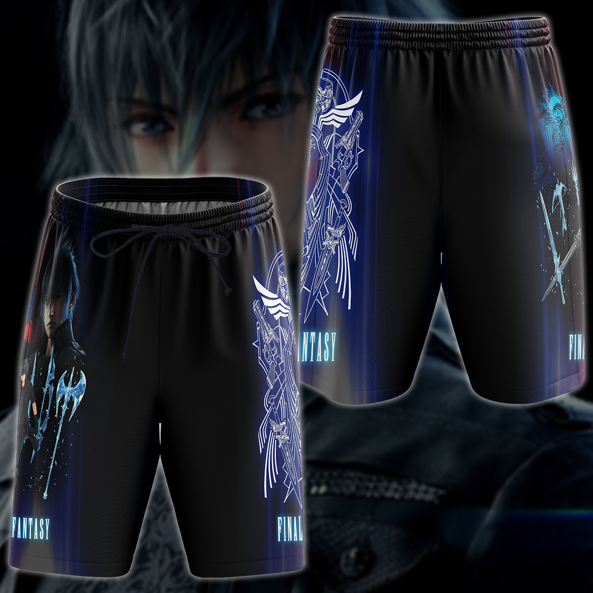 Final Fantasy XV Video Game 3D All Over Printed T-shirt Tank Top Zip Hoodie Pullover Hoodie Hawaiian Shirt Beach Shorts Jogger Beach Shorts S