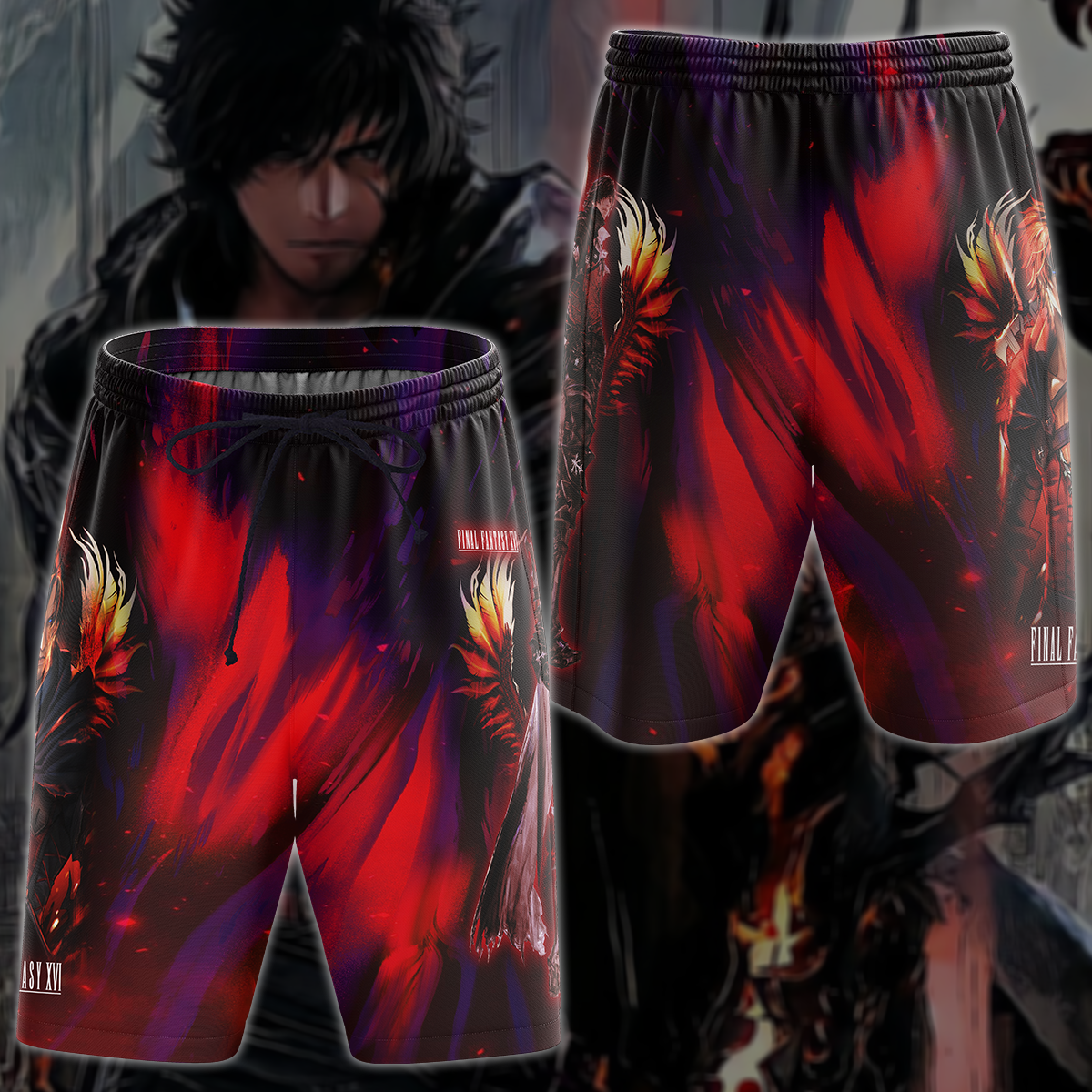 Final Fantasy XVI Video Game 3D All Over Printed T-shirt Tank Top Zip Hoodie Pullover Hoodie Hawaiian Shirt Beach Shorts Jogger Beach Shorts S