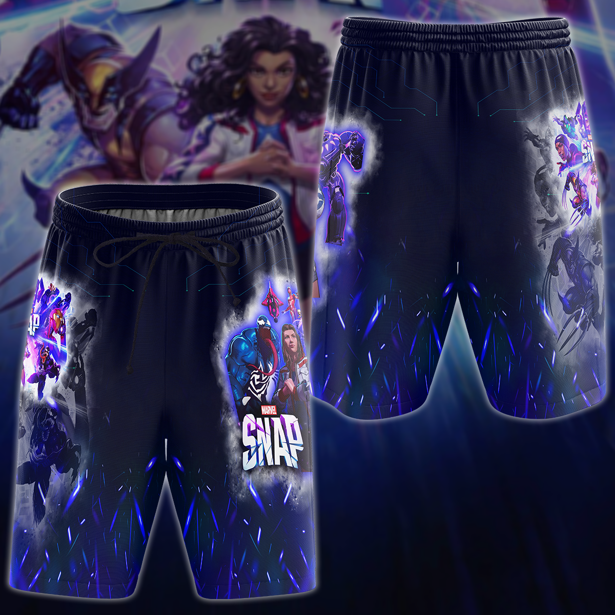 Marvel Snap Video Game 3D All Over Printed T-shirt Tank Top Zip Hoodie Pullover Hoodie Hawaiian Shirt Beach Shorts Jogger Beach Shorts S