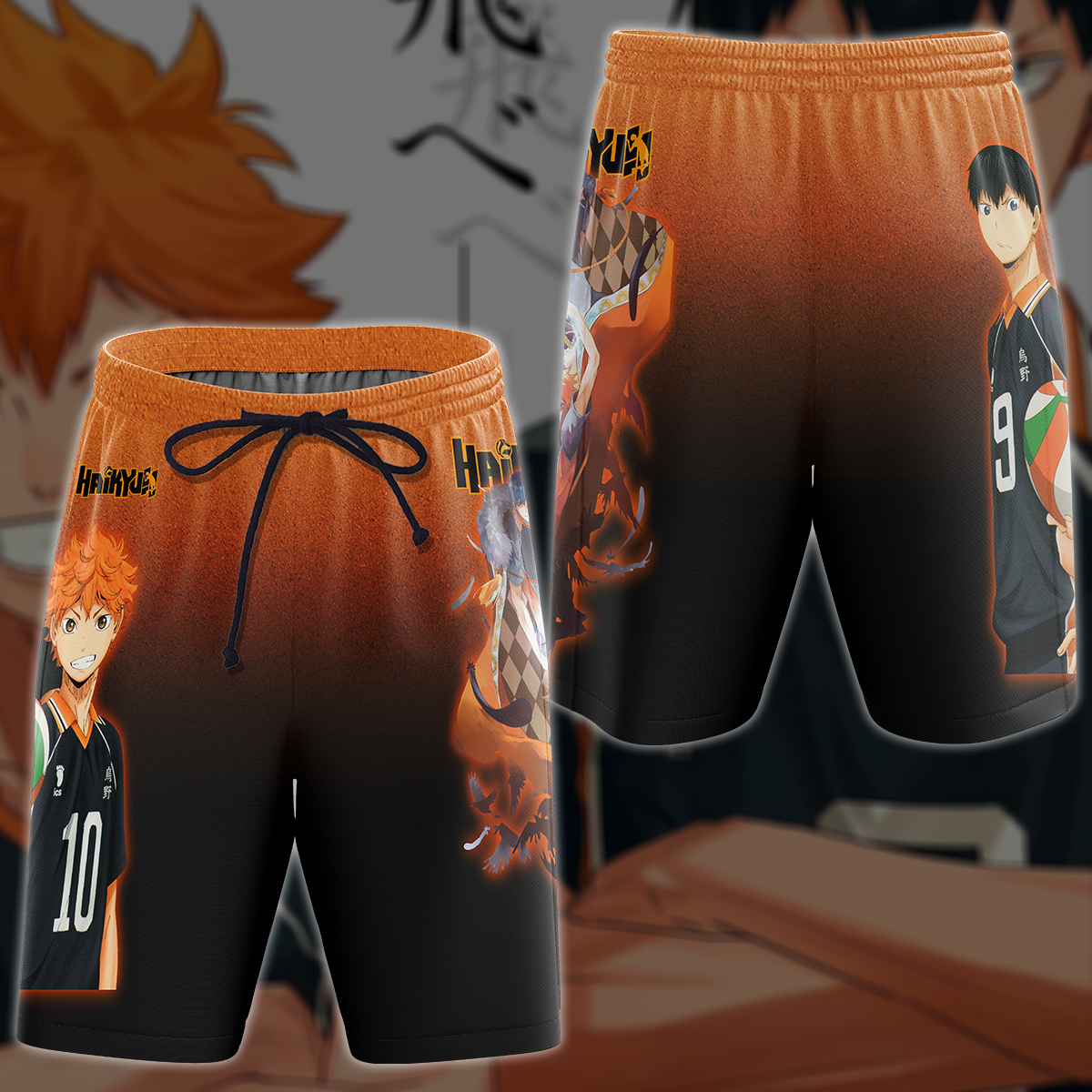 Haikyuu Anime Anime Manga 3D All Over Printed T-shirt Tank Top Zip Hoodie Pullover Hoodie Hawaiian Shirt Beach Shorts Jogger Beach Shorts S