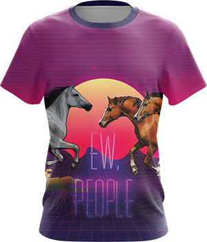 Horse Ew People Unisex 3D T-shirt