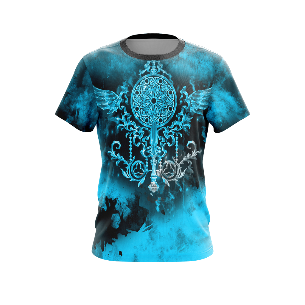 Final Fantasy XIV - Neon Class Emblem Unisex 3D T-shirt