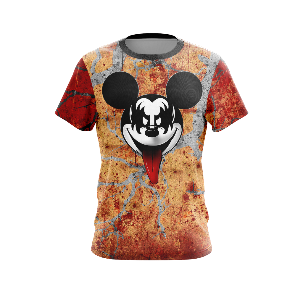 Kiss band x Disney character Unisex 3D T-shirt