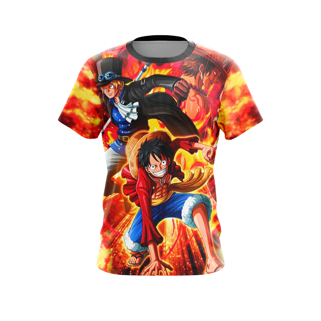 One Piece - Luffy, Sabo, Ace Unisex 3D T-shirt