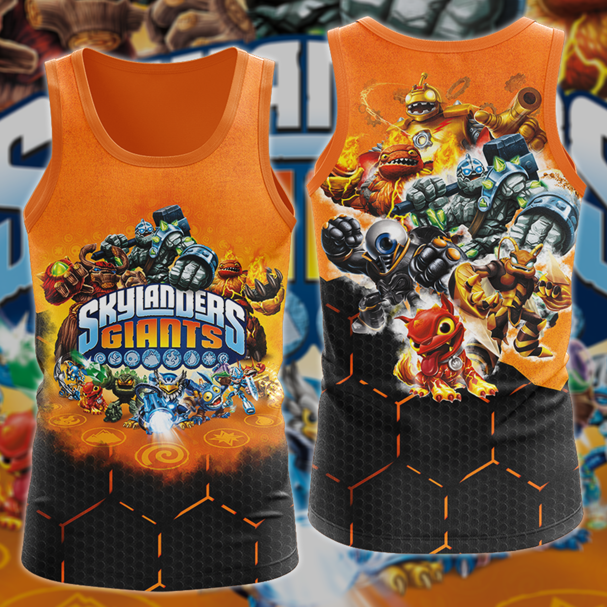 Skylanders Giants Video Game 3D All Over Print T-shirt Tank Top Zip Hoodie Pullover Hoodie Hawaiian Shirt Beach Shorts Jogger Tank Top S
