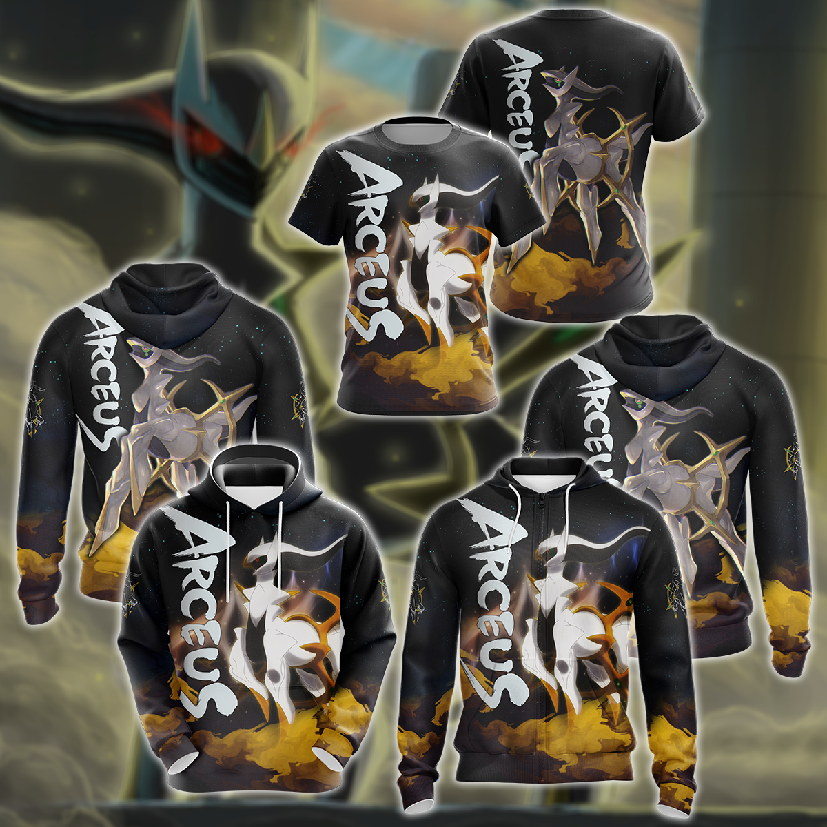 Pokémon Legends: Arceus 3D All Over Print T-shirt Tank Top Zip Hoodie Pullover Hoodie Hawaiian Shirt Beach Shorts Jogger