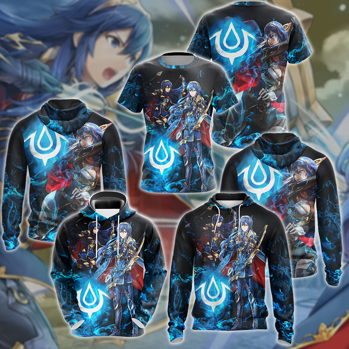 Fire Emblem Video Game 3D All Over Print T-shirt Tank Top Zip Hoodie Pullover Hoodie Hawaiian Shirt Beach Shorts Jogger
