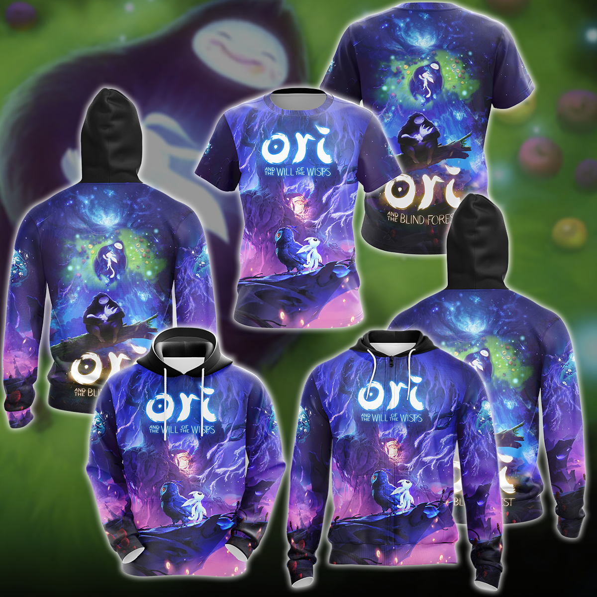 Ori and the Blind Forest Video Game 3D All Over Printed T-shirt Tank Top Zip Hoodie Pullover Hoodie Hawaiian Shirt Beach Shorts Jogger