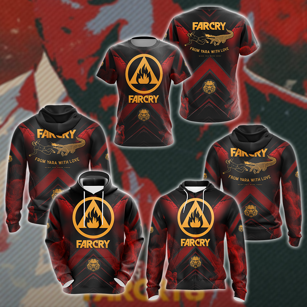 Farcry 6 3D All Over Print T-shirt Tank Top Zip Hoodie Pullover Hoodie Hawaiian Shirt Beach Shorts Jogger