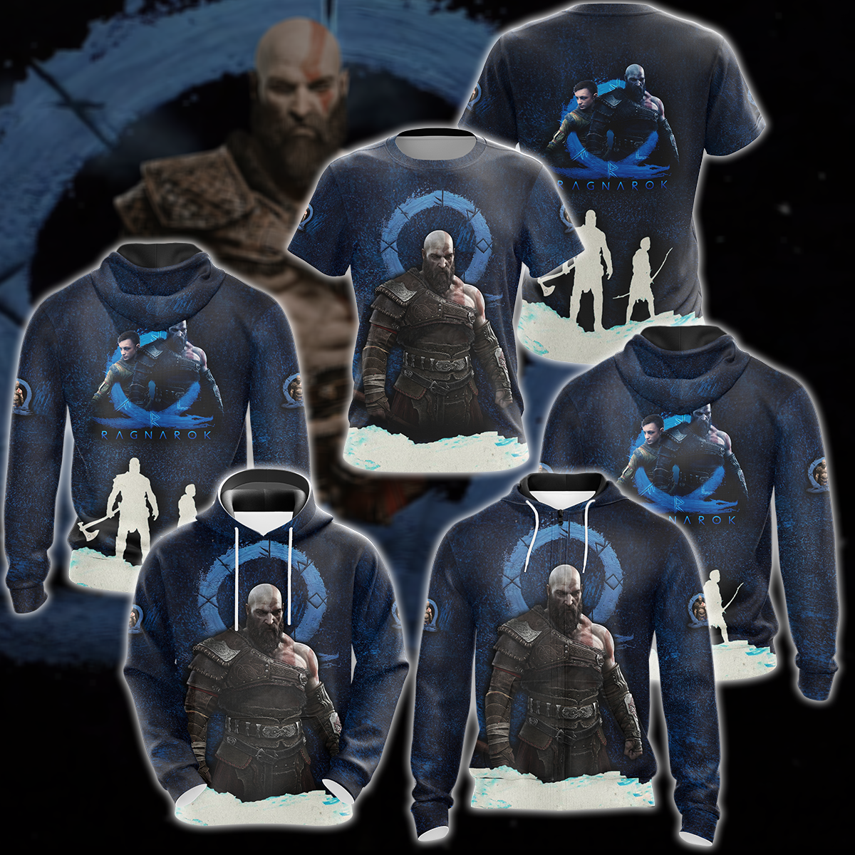 God of War Ragnarok Video Game 3D All Over Print T-shirt Tank Top Zip Hoodie Pullover Hoodie Hawaiian Shirt Beach Shorts Jogger