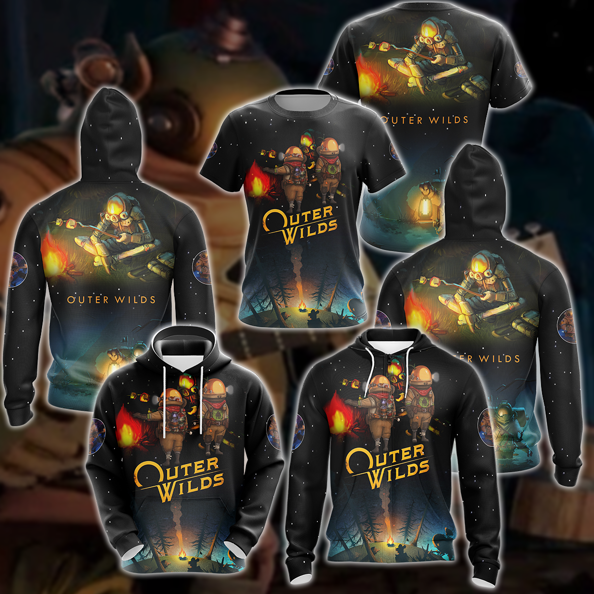 Outer Wilds Video Game 3D All Over Printed T-shirt Tank Top Zip Hoodie Pullover Hoodie Hawaiian Shirt Beach Shorts Jogger