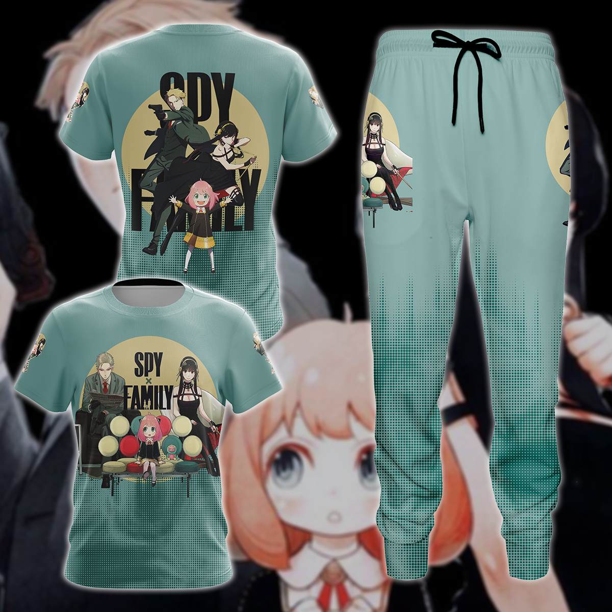 Spy x Family 3D All Over Print T-shirt Tank Top Zip Hoodie Pullover Hoodie Hawaiian Shirt Beach Shorts Jogger