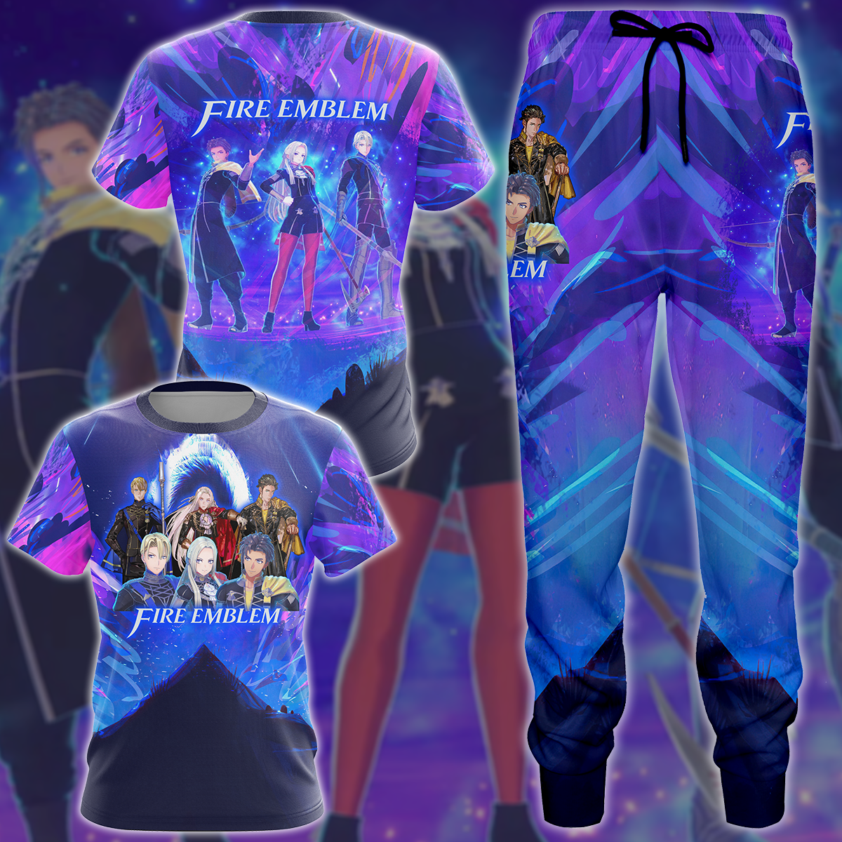 Fire Emblem Video Game 3D All Over Printed T-shirt Tank Top Zip Hoodie Pullover Hoodie Hawaiian Shirt Beach Shorts Jogger