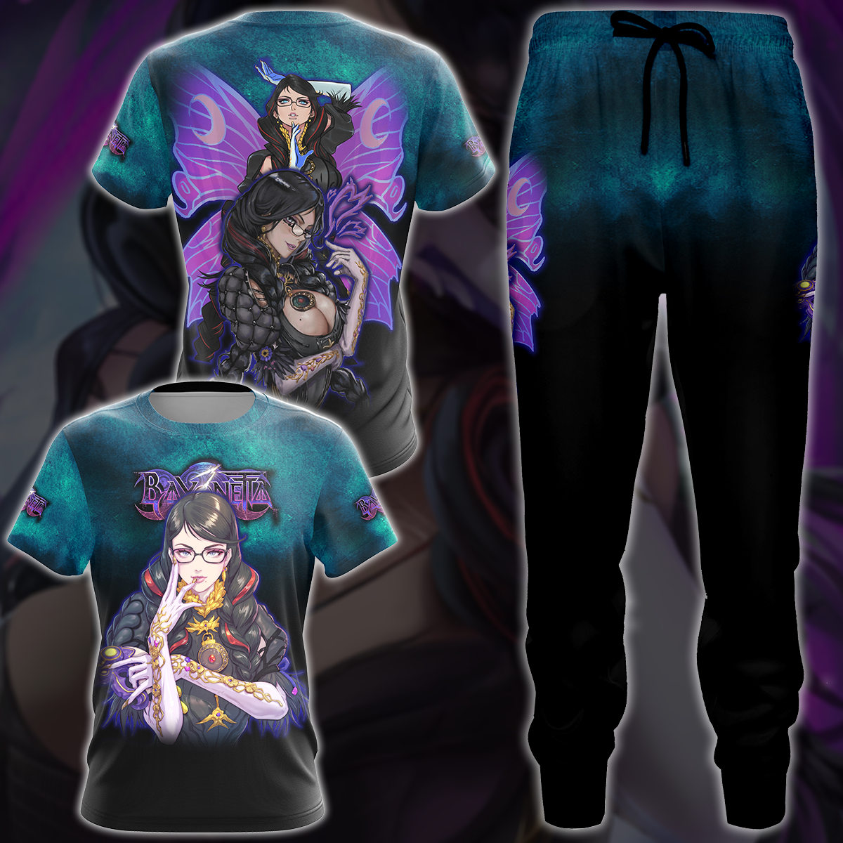 Bayonetta 3 Video Game 3D All Over Print T-shirt Tank Top Zip Hoodie Pullover Hoodie Hawaiian Shirt Beach Shorts Jogger