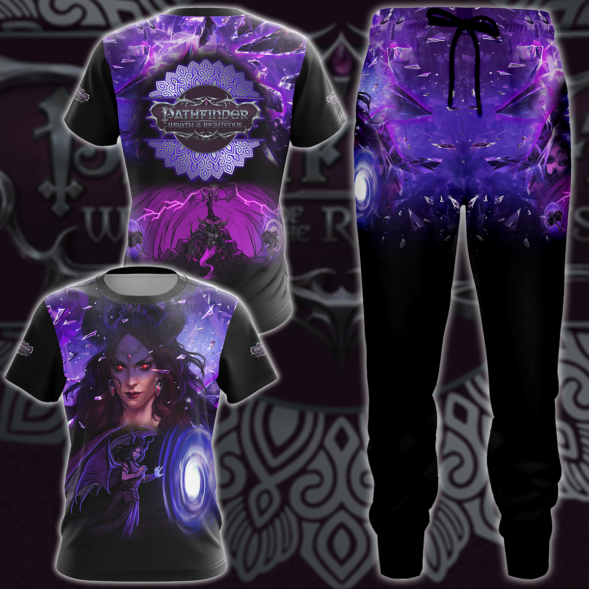 Pathfinder: Wrath of the Righteous Video Game 3D All Over Printed T-shirt Tank Top Zip Hoodie Pullover Hoodie Hawaiian Shirt Beach Shorts Jogger