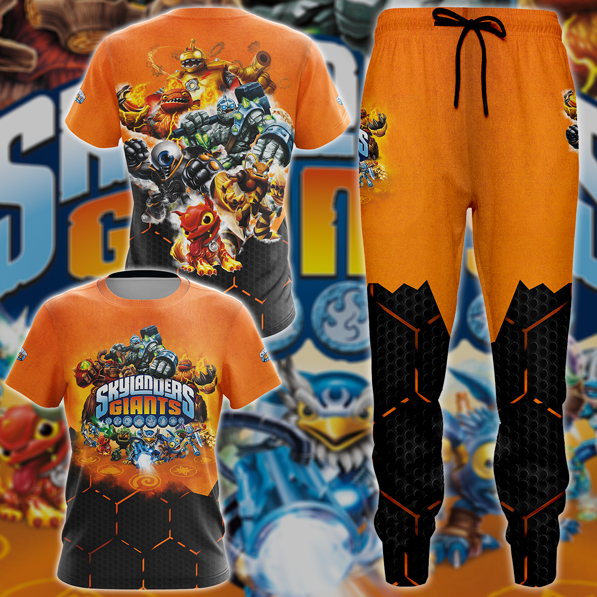 Skylanders Giants Video Game 3D All Over Print T-shirt Tank Top Zip Hoodie Pullover Hoodie Hawaiian Shirt Beach Shorts Jogger
