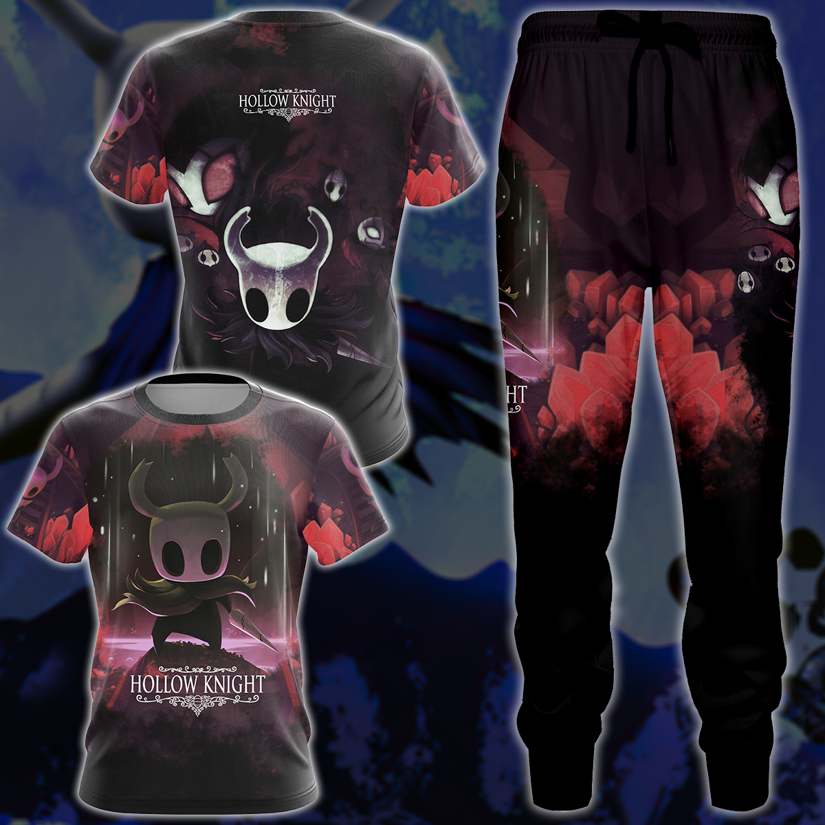 Hollow Knight Video Game 3D All Over Printed T-shirt Tank Top Zip Hoodie Pullover Hoodie Hawaiian Shirt Beach Shorts Jogger
