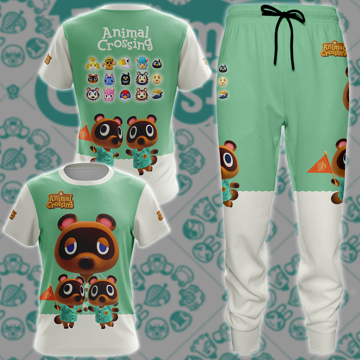 Animal Crossing Video Game 3D All Over Printed T-shirt Tank Top Zip Hoodie Pullover Hoodie Hawaiian Shirt Beach Shorts Jogger