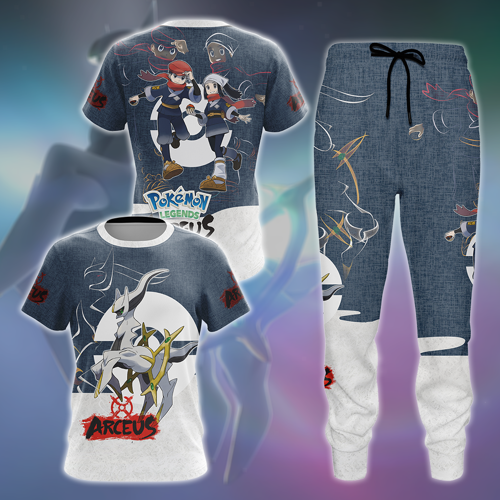 Pokémon Legends: Arceus 3D All Over Print T-shirt Tank Top Zip Hoodie Pullover Hoodie Hawaiian Shirt Beach Shorts Jogger
