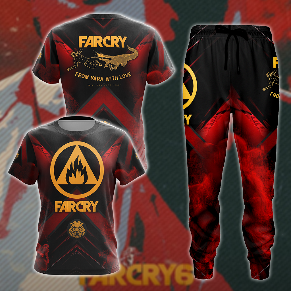 Farcry 6 3D All Over Print T-shirt Tank Top Zip Hoodie Pullover Hoodie Hawaiian Shirt Beach Shorts Jogger
