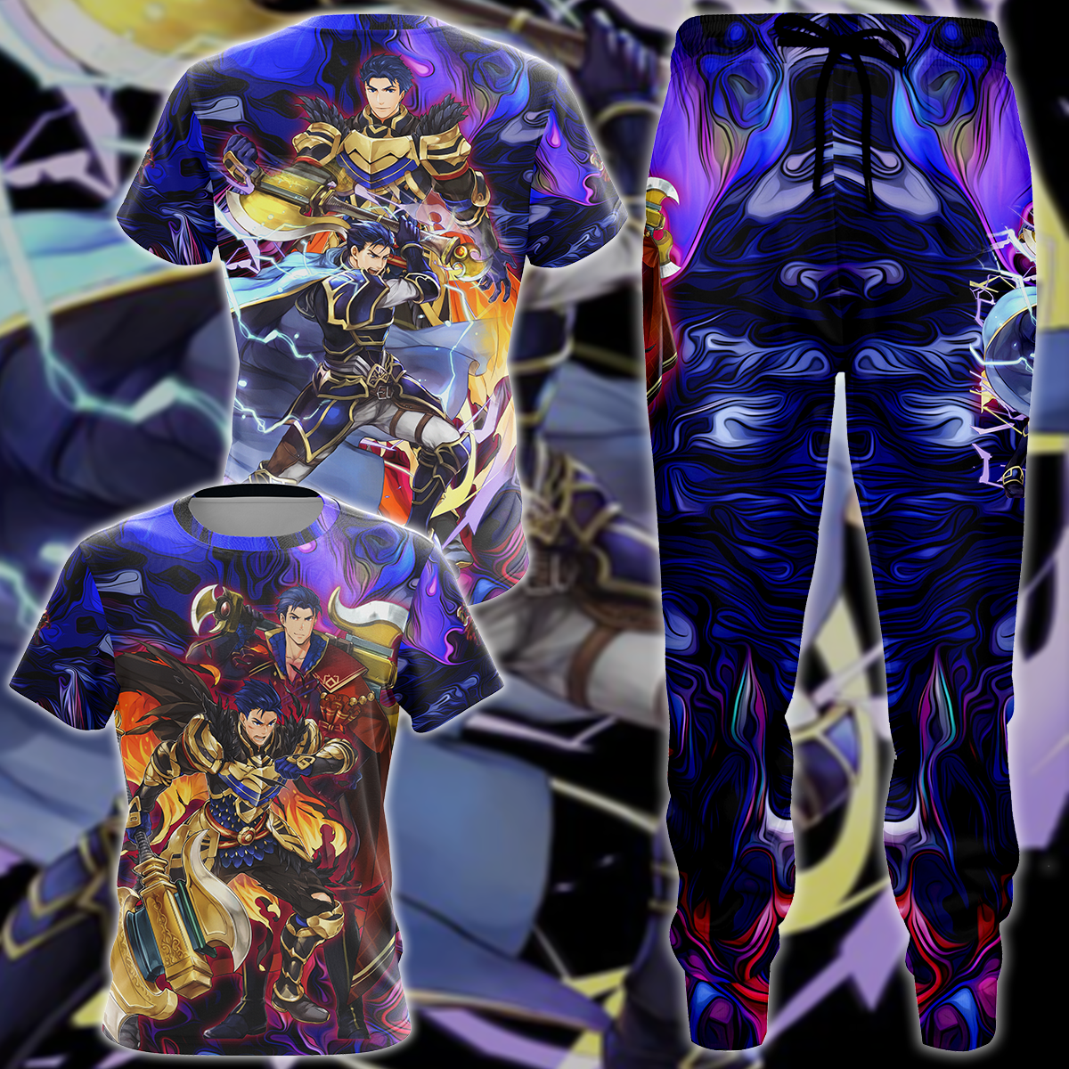 Fire Emblem Hector Video Game 3D All Over Print T-shirt Tank Top Zip Hoodie Pullover Hoodie Hawaiian Shirt Beach Shorts Jogger