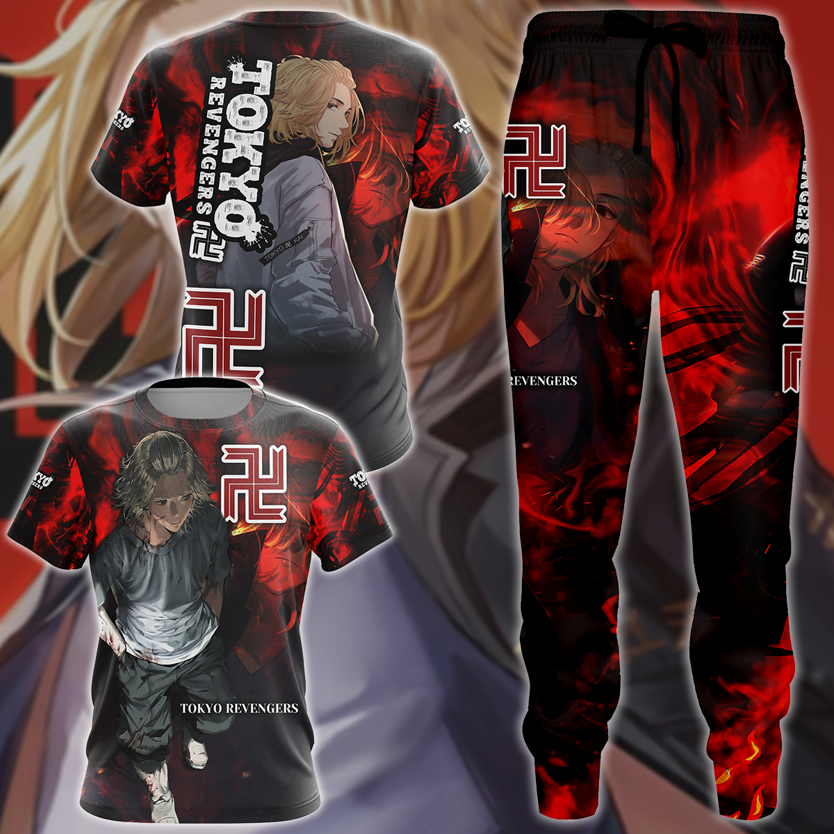 Tokyo Revengers 3D All Over Print T-shirt Tank Top Zip Hoodie Pullover Hoodie Hawaiian Shirt Beach Shorts Jogger