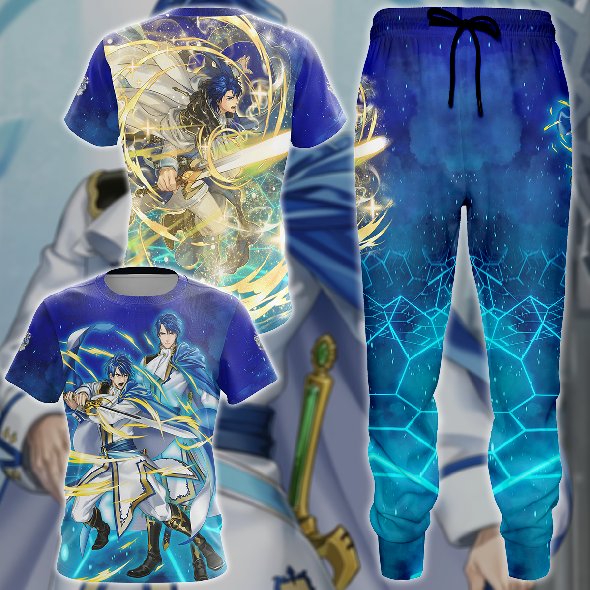 Fire Emblem Sigurd Video Game 3D All Over Print T-shirt Tank Top Zip Hoodie Pullover Hoodie Hawaiian Shirt Beach Shorts Jogger