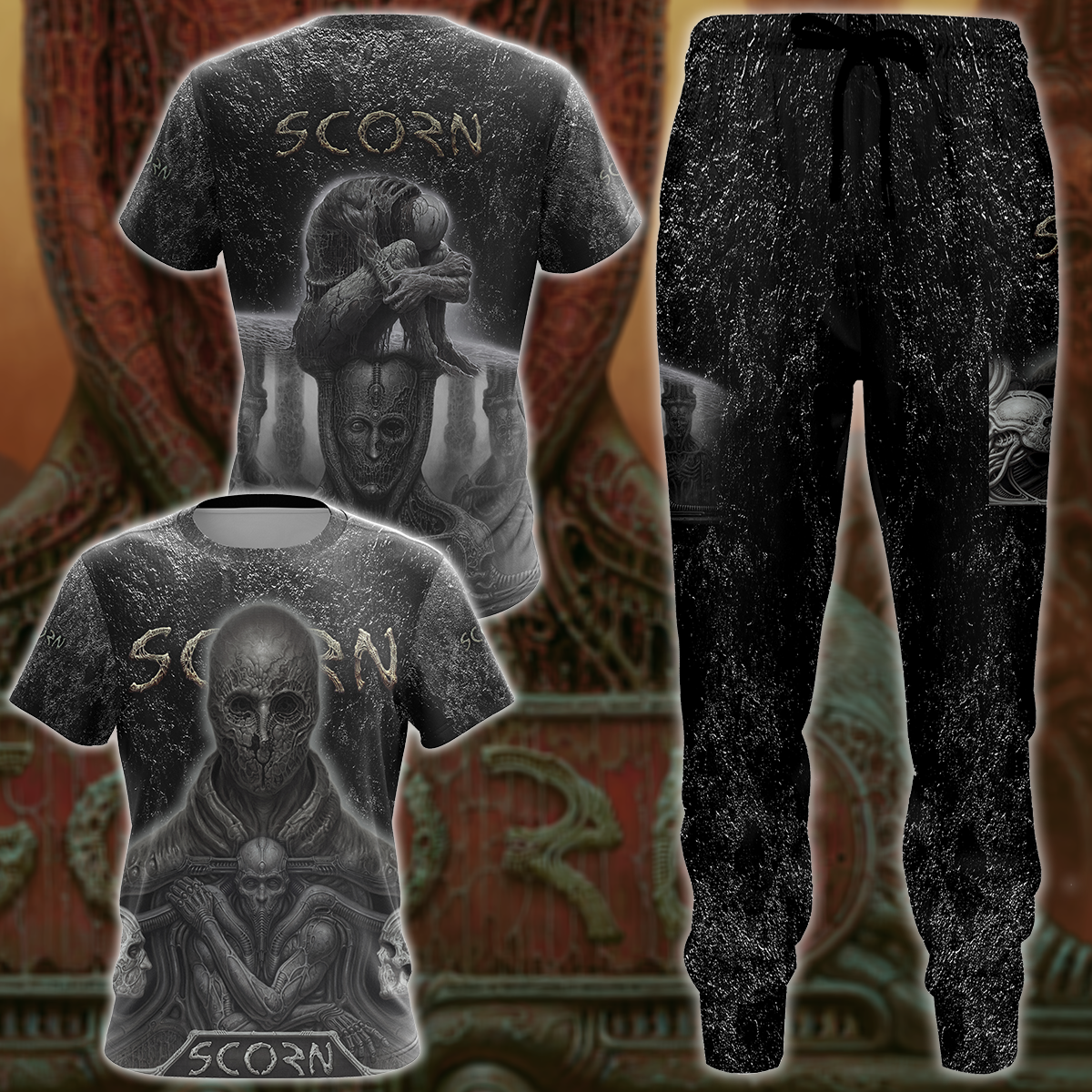 Scorn Video Game 3D All Over Print T-shirt Tank Top Zip Hoodie Pullover Hoodie Hawaiian Shirt Beach Shorts Jogger