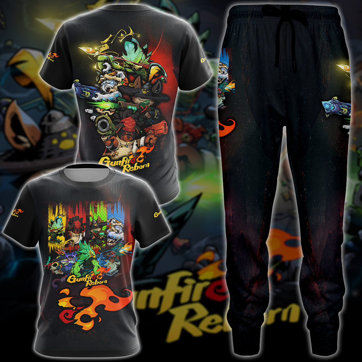 Gunfire Reborn Video Game 3D All Over Printed T-shirt Tank Top Zip Hoodie Pullover Hoodie Hawaiian Shirt Beach Shorts Jogger