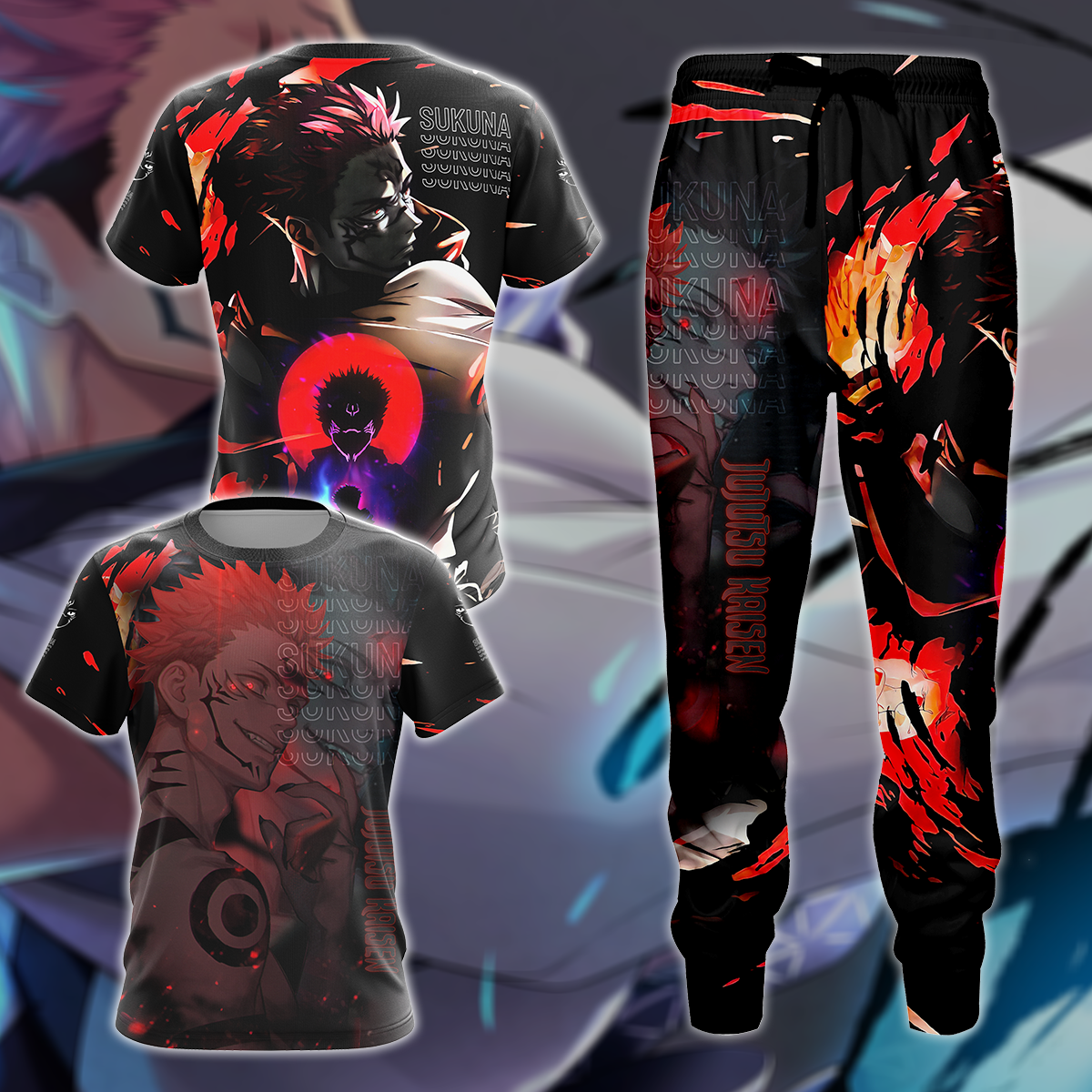 Jujutsu Kaisen 3D All Over Print T-shirt Tank Top Zip Hoodie Pullover Hoodie Hawaiian Shirt Beach Shorts Jogger