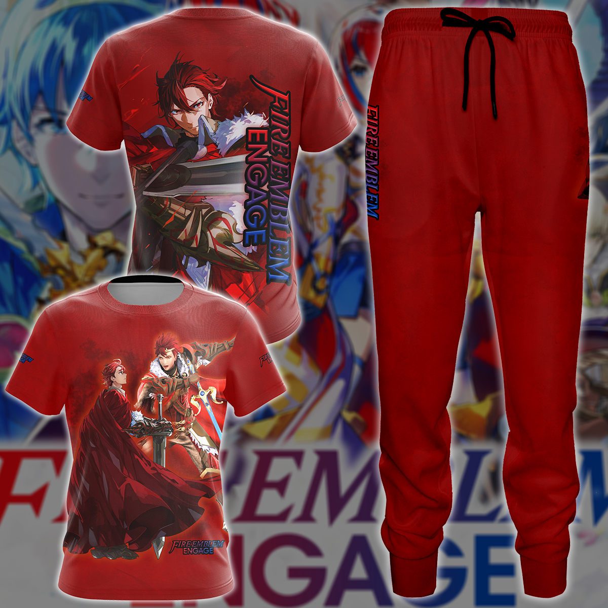 Fire Emblem: Engage Video Game 3D All Over Printed T-shirt Tank Top Zip Hoodie Pullover Hoodie Hawaiian Shirt Beach Shorts Jogger