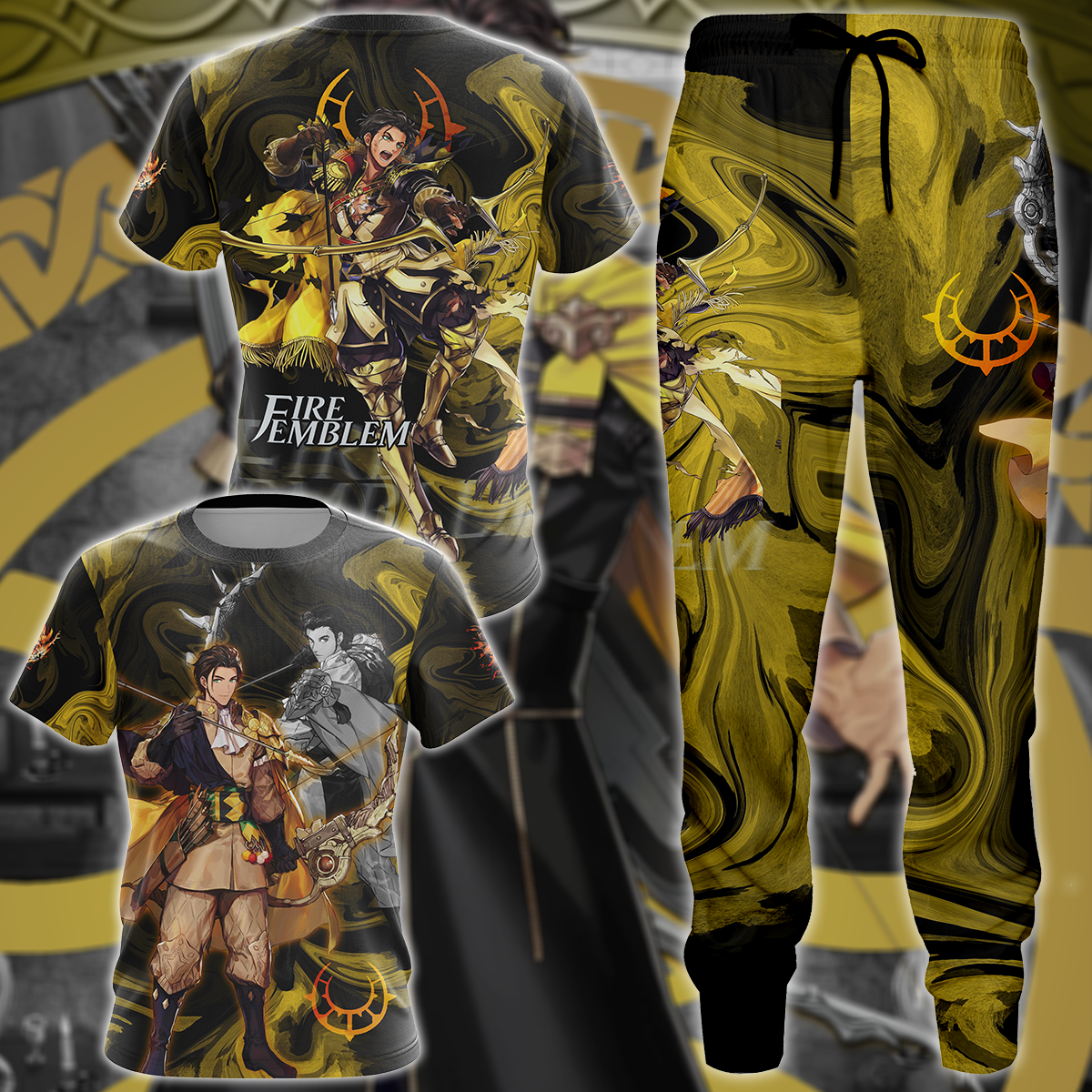 Fire Emblem: Three Houses - Claude Video Game 3D All Over Print T-shirt Tank Top Zip Hoodie Pullover Hoodie Hawaiian Shirt Beach Shorts Jogger