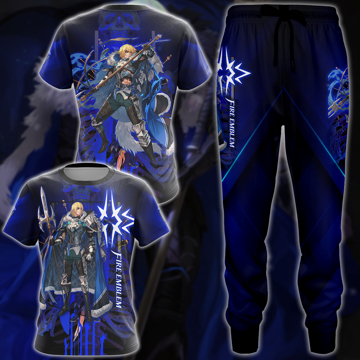 Fire Emblem Dimitri Video Game 3D All Over Printed T-shirt Tank Top Zip Hoodie Pullover Hoodie Hawaiian Shirt Beach Shorts Jogger