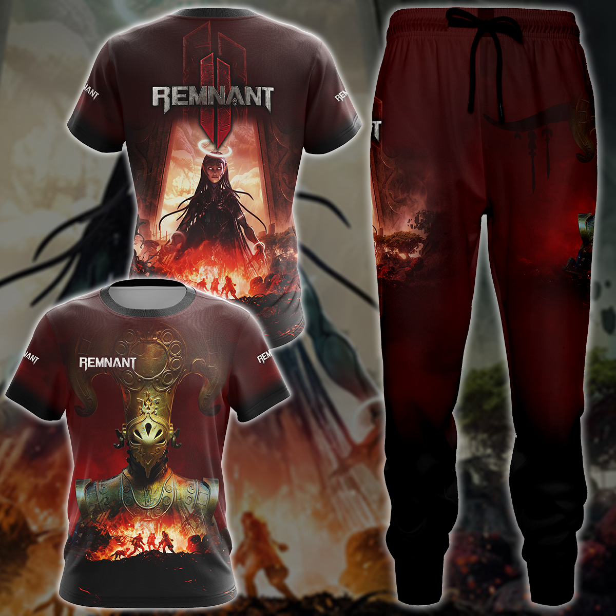 Remnant 2 Video Game All-Over T-shirt Hoodie Tank Top Hawaiian Shirt Beach Shorts Joggers