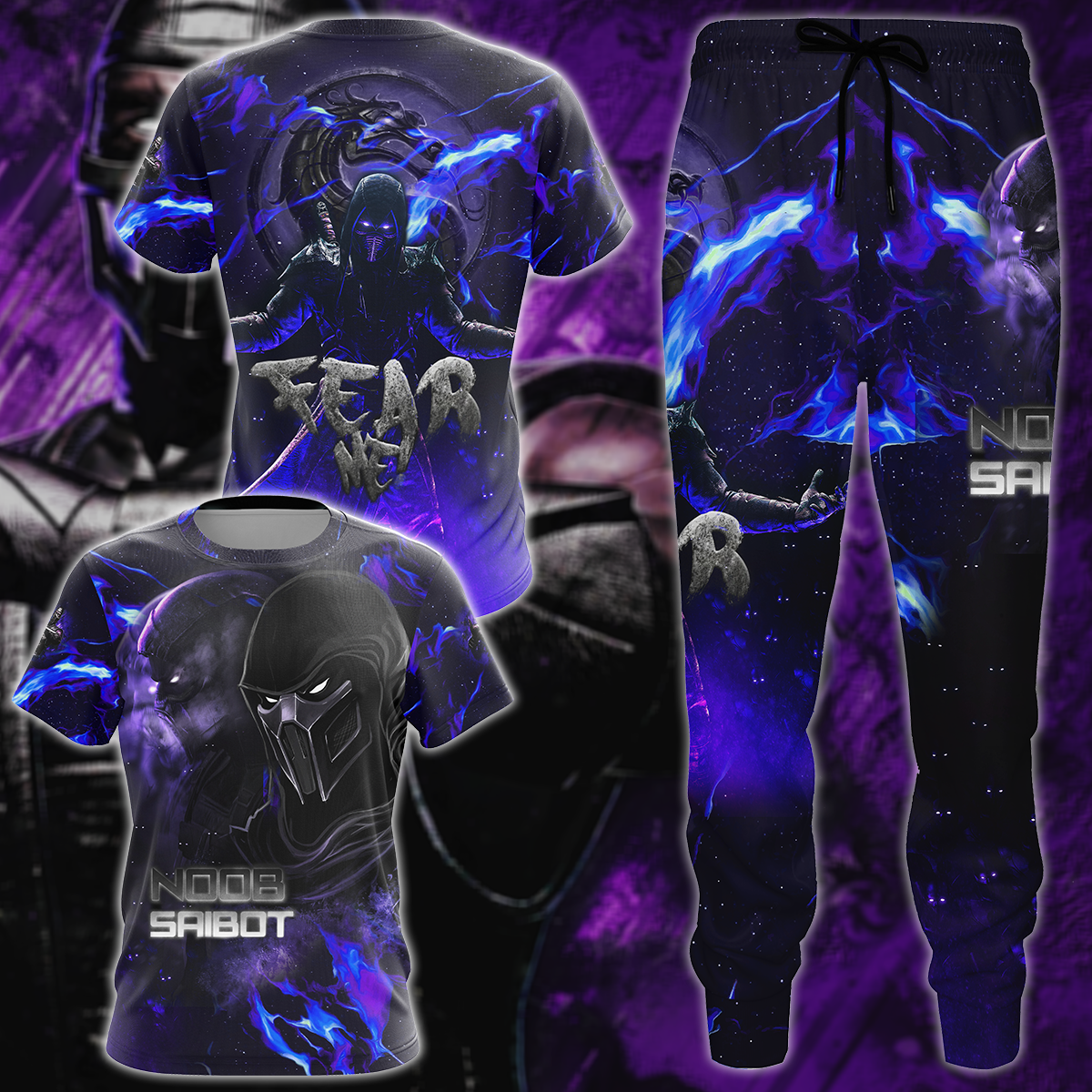 Mortal Kombat: Noob Saibot 3D All Over Print T-shirt Tank Top Zip Hoodie Pullover Hoodie Hawaiian Shirt Beach Shorts Jogger