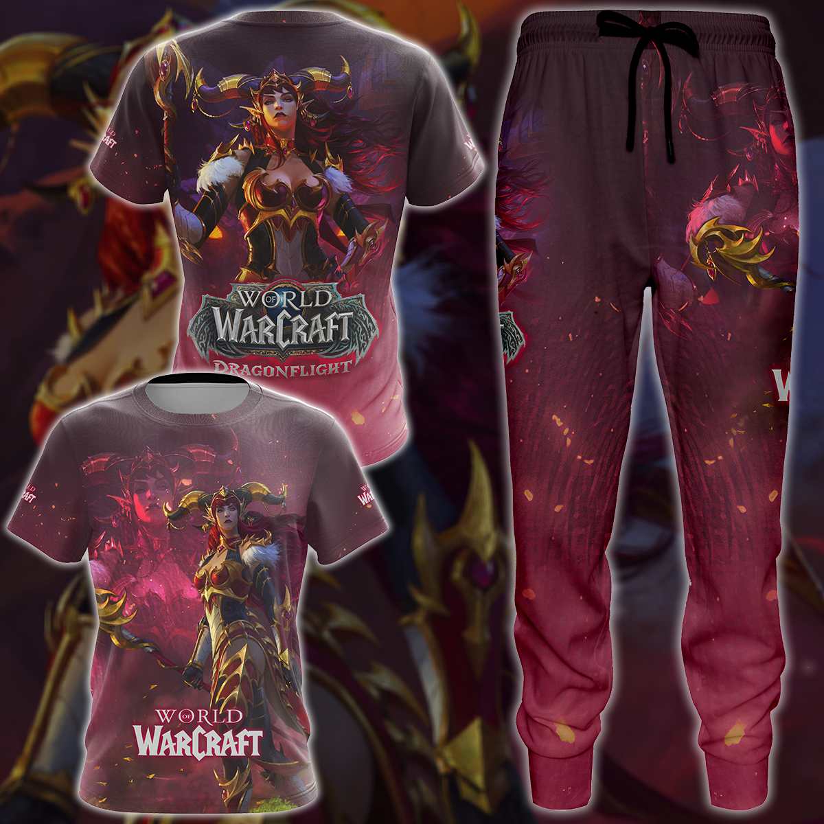 World of Warcraft: Dragonflight Video Game 3D All Over Printed T-shirt Tank Top Zip Hoodie Pullover Hoodie Hawaiian Shirt Beach Shorts Jogger