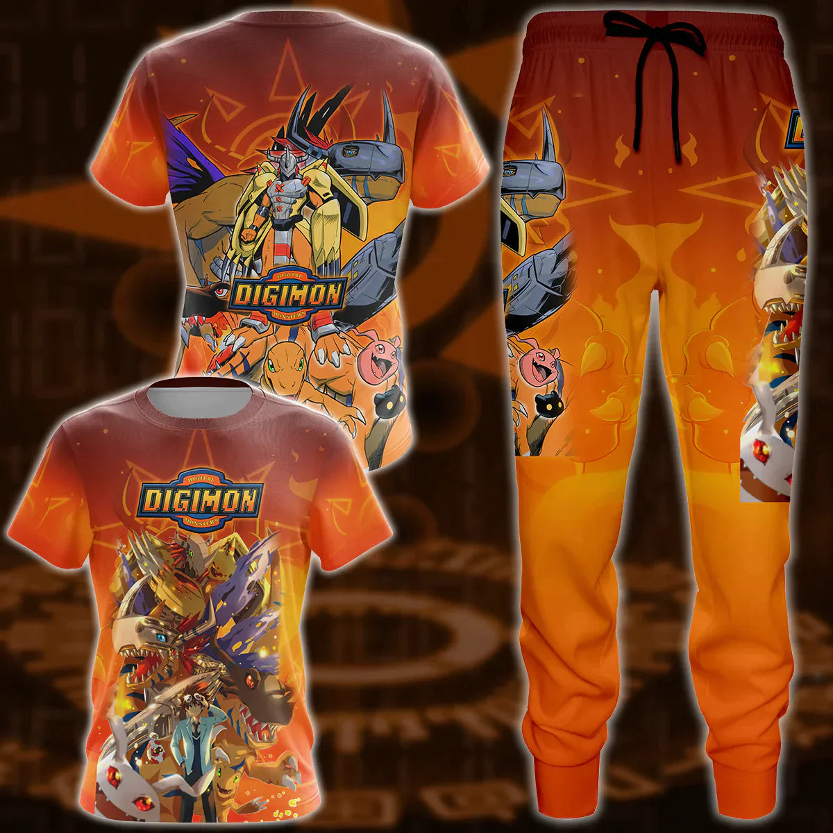 Digimon Video Game 3D All Over Print T-shirt Tank Top Zip Hoodie Pullover Hoodie Hawaiian Shirt Beach Shorts Jogger