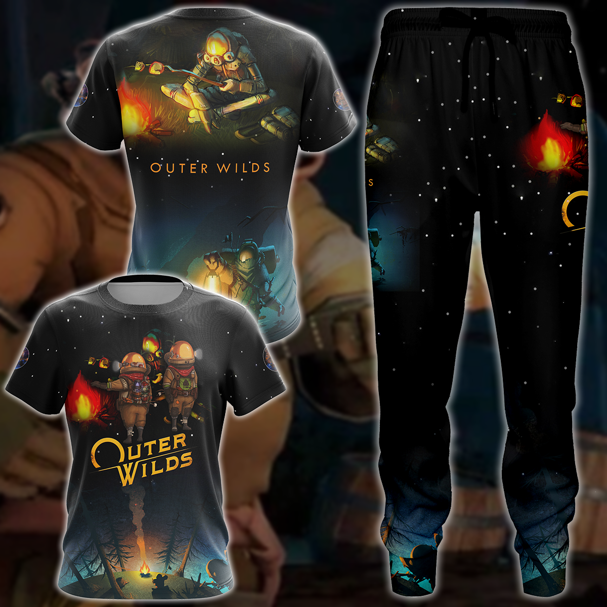 Outer Wilds Video Game 3D All Over Printed T-shirt Tank Top Zip Hoodie Pullover Hoodie Hawaiian Shirt Beach Shorts Jogger