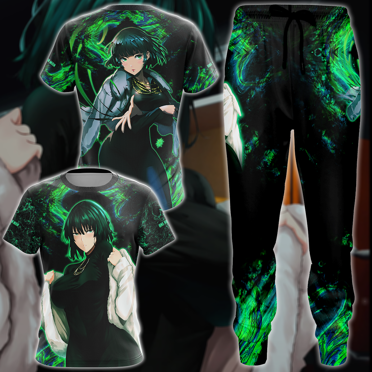 One Punch Man Fubuki 3D All Over Print T-shirt Tank Top Zip Hoodie Pullover Hoodie Hawaiian Shirt Beach Shorts Jogger
