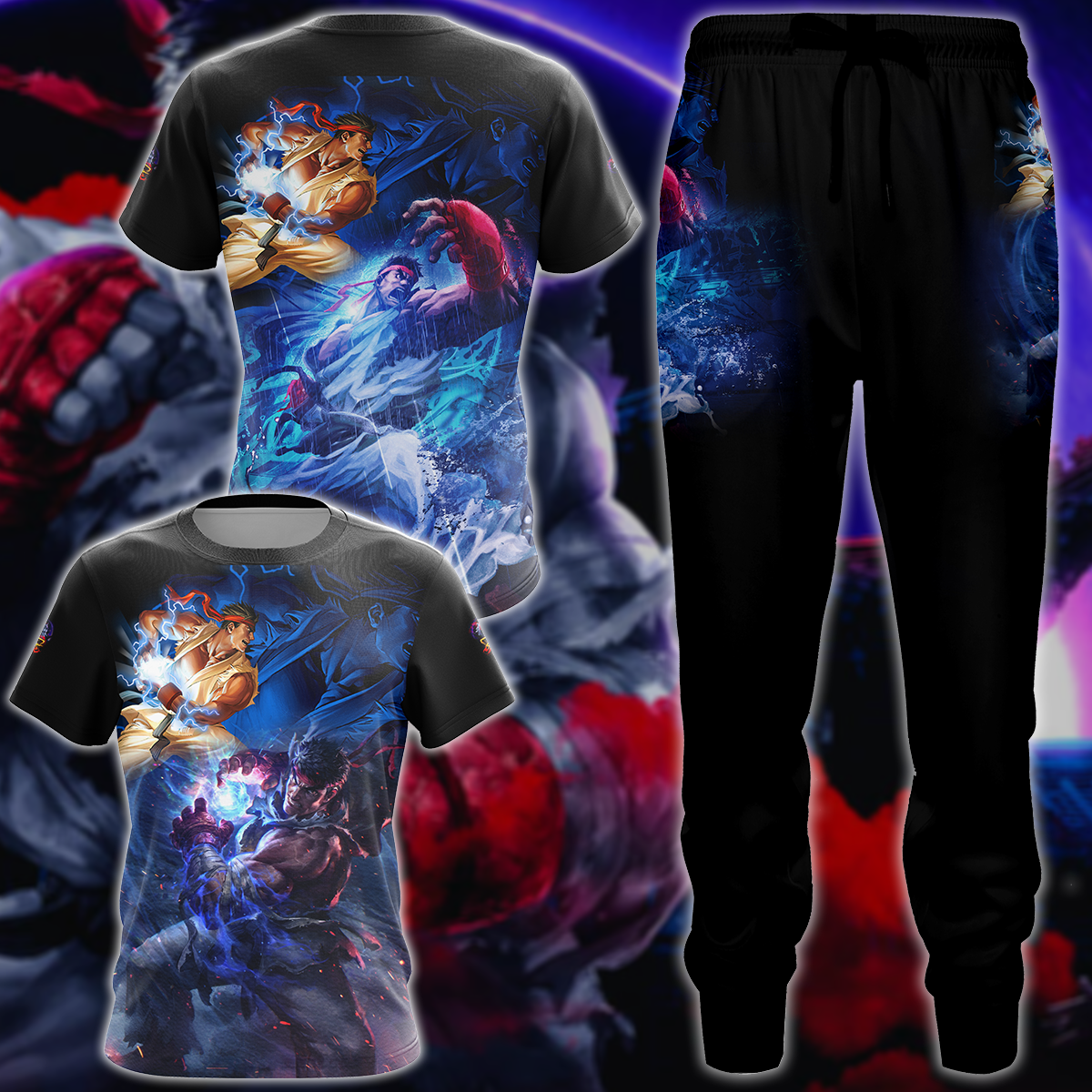 Street Fighter 5 Video Game 3D All Over Print T-shirt Tank Top Zip Hoodie Pullover Hoodie Hawaiian Shirt Beach Shorts Jogger