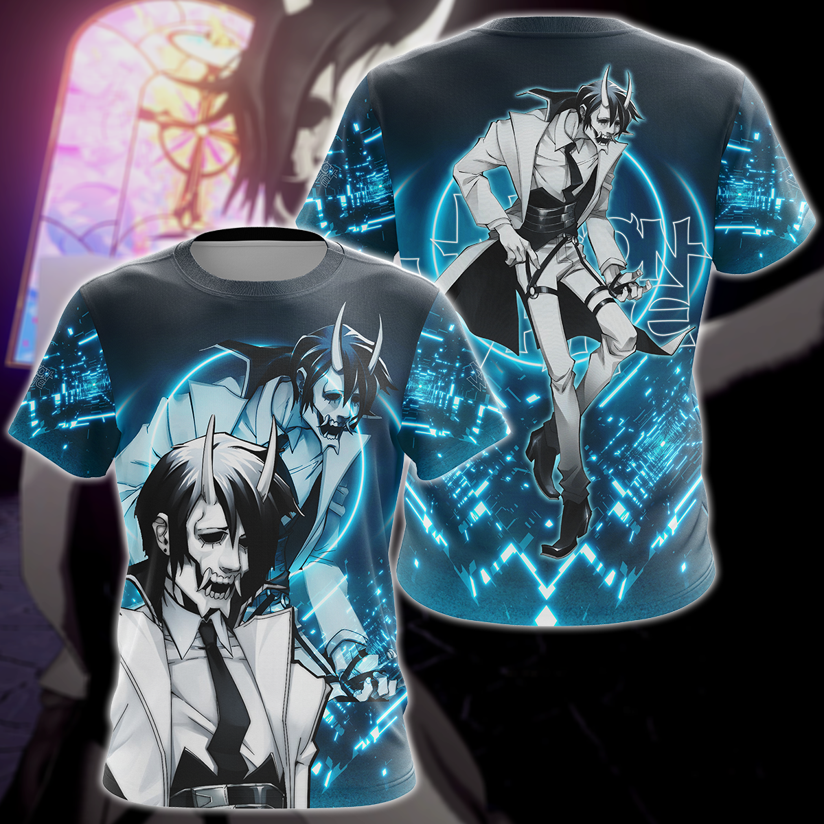 Neon White Video Game 3D All Over Print T-shirt Tank Top Zip Hoodie Pullover Hoodie Hawaiian Shirt Beach Shorts Jogger T-shirt S