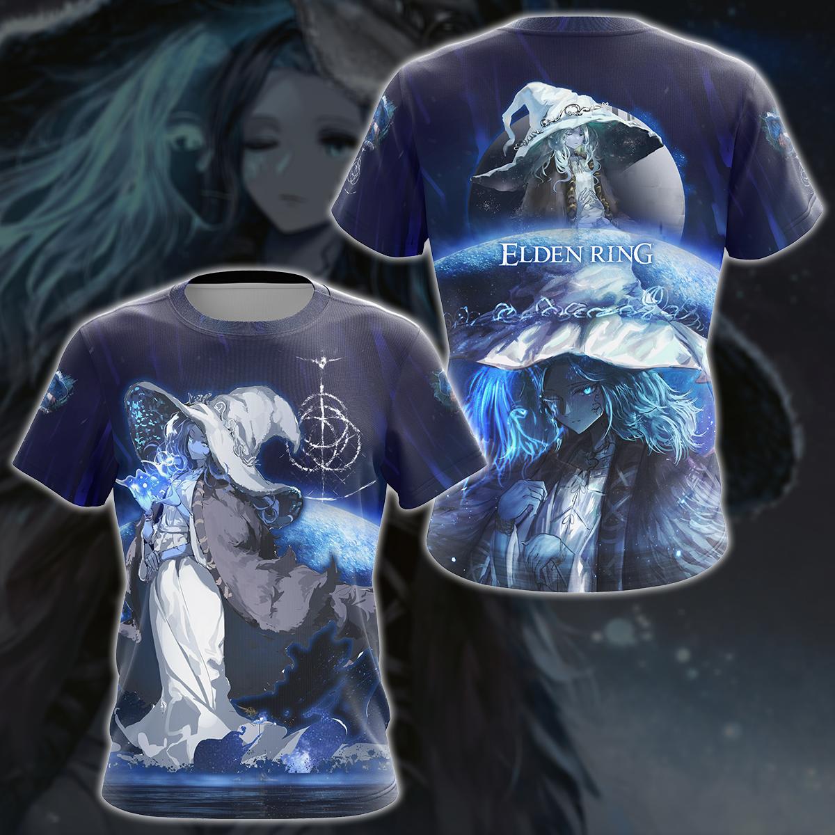 Elden Ring Ranni The Witch Video Game 3D All Over Printed T-shirt Tank Top Zip Hoodie Pullover Hoodie Hawaiian Shirt Beach Shorts Jogger T-shirt S