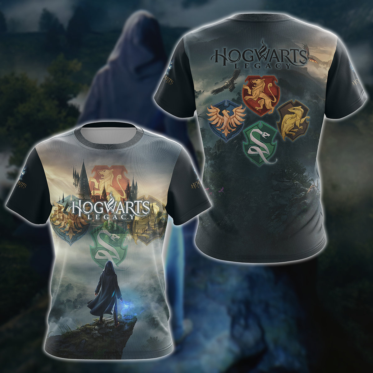 Hogwarts Legacy Video Game 3D All Over Printed T-shirt Tank Top Zip Hoodie Pullover Hoodie Hawaiian Shirt Beach Shorts Jogger T-shirt S