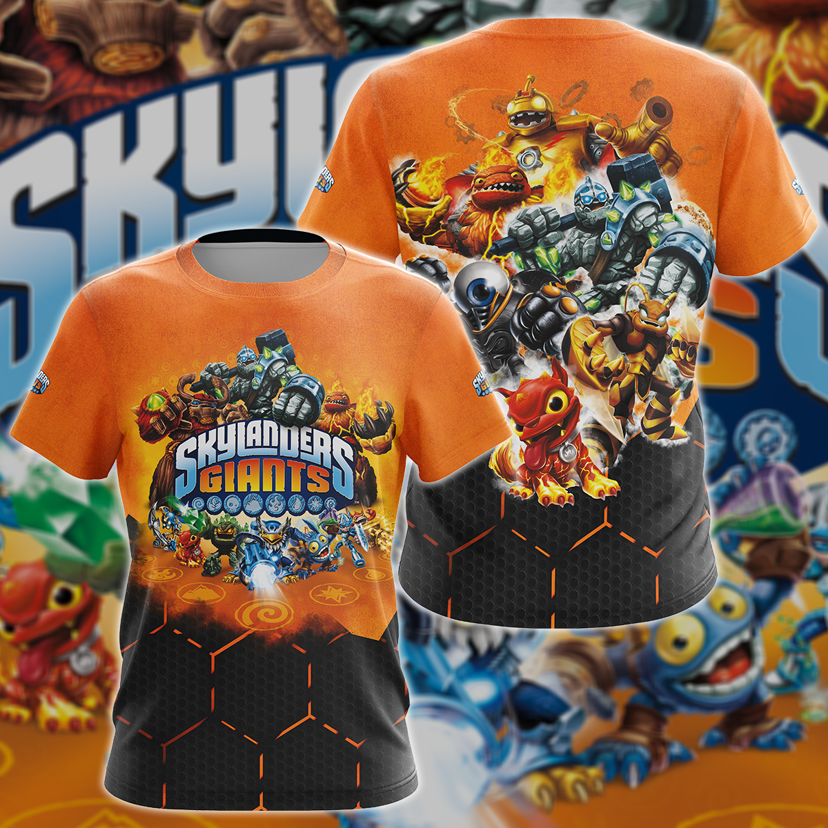 Skylanders Giants Video Game 3D All Over Print T-shirt Tank Top Zip Hoodie Pullover Hoodie Hawaiian Shirt Beach Shorts Jogger T-shirt S