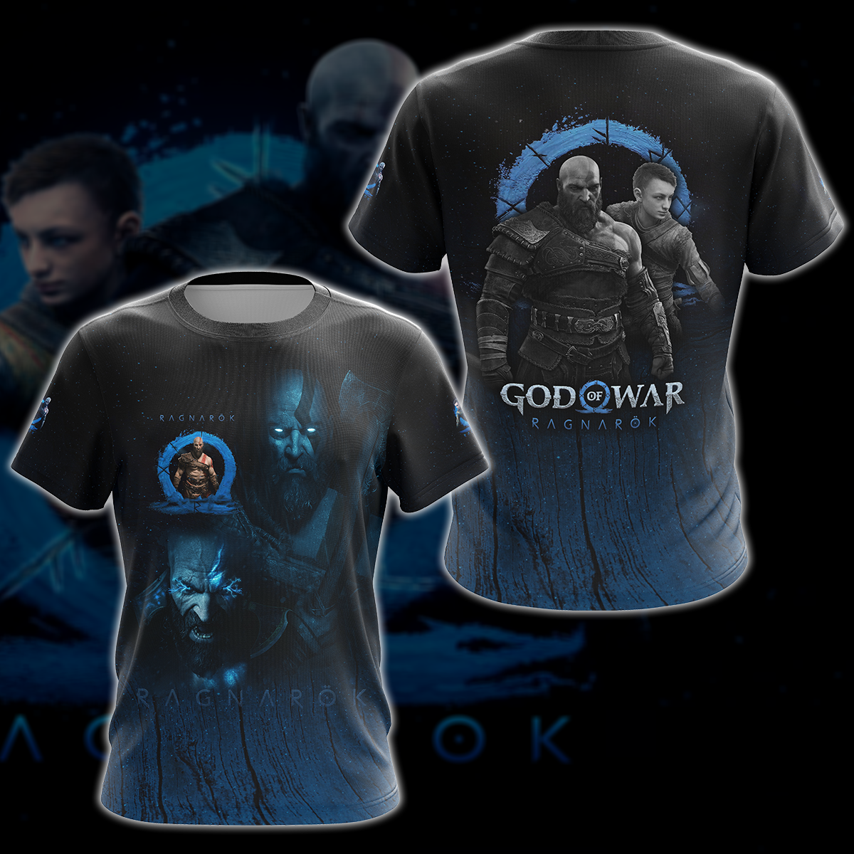 God of War Ragnarok Video Game 3D All Over Print T-shirt Tank Top Zip Hoodie Pullover Hoodie Hawaiian Shirt Beach Shorts Jogger T-shirt S