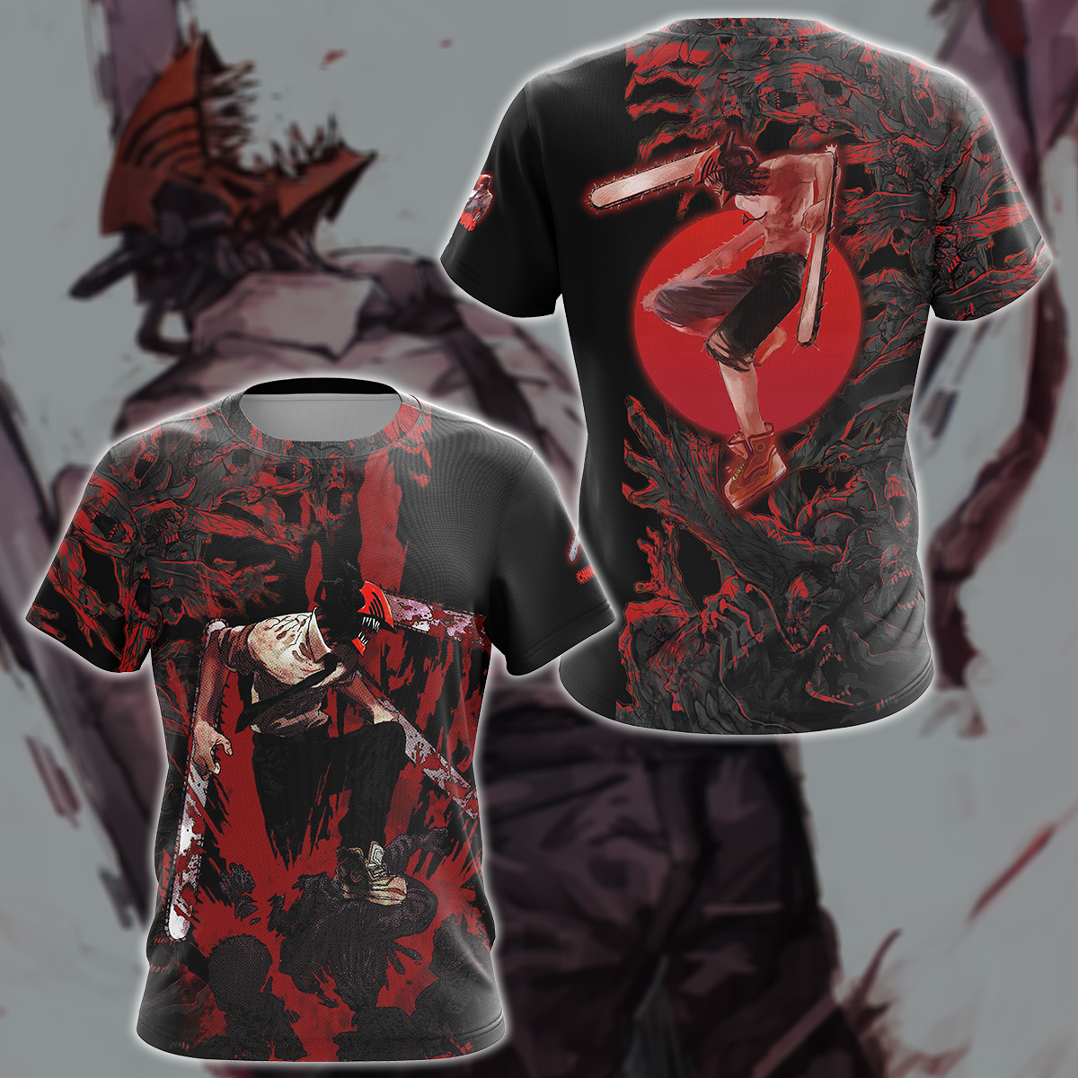 Chainsaw Man Anime Anime Manga 3D All Over Printed T-shirt Tank Top Zip Hoodie Pullover Hoodie Hawaiian Shirt Beach Shorts Jogger T-shirt S