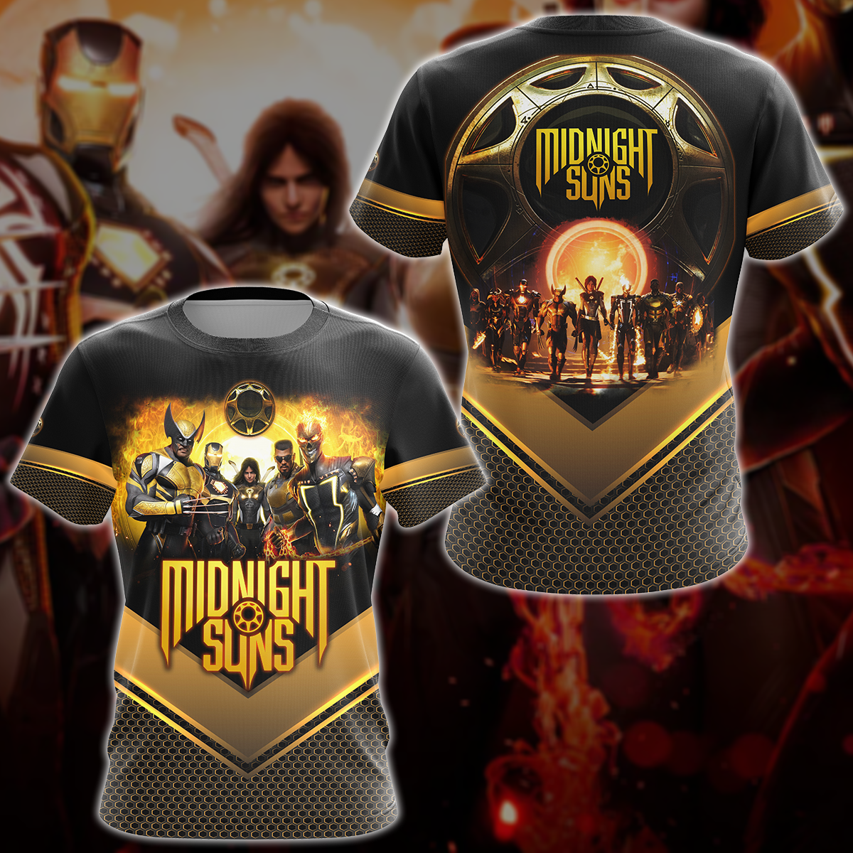 Midnight Suns Video Game 3D All Over Printed T-shirt Tank Top Zip Hoodie Pullover Hoodie Hawaiian Shirt Beach Shorts Jogger T-shirt S